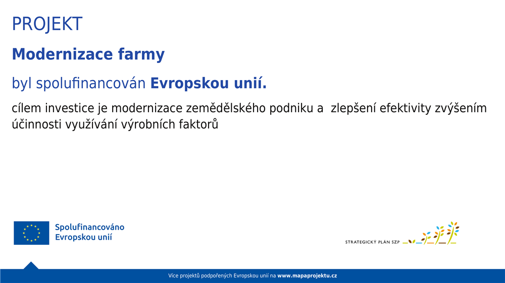 Modernizace farmy